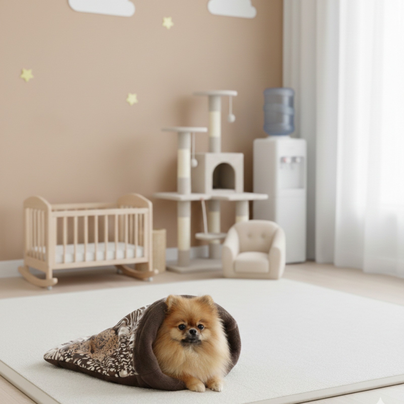 Sacco Nanna in Cotone e Pelliccia per Cani